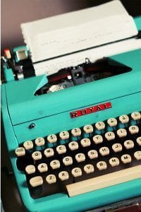 Typewriter - Light Blue Royal